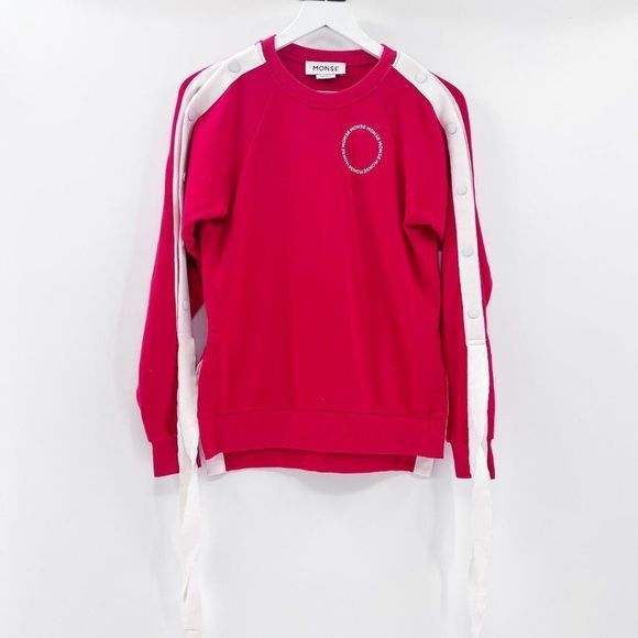 MONSE Tops - Monse Red Crew Neck Sweater